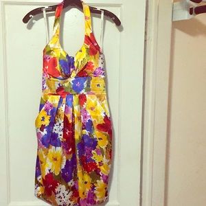 Bisou Bisou floral dress with side pockets